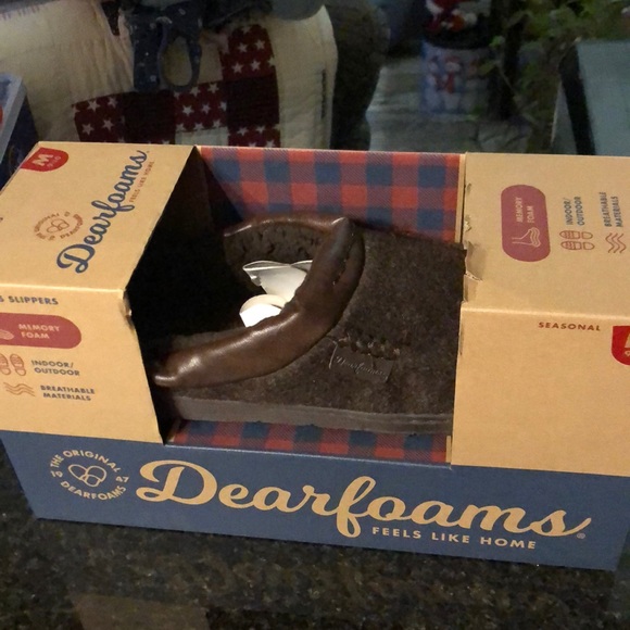 dearfoams Other - Dear foam men’s slippers